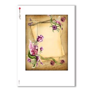 ALBUM-L-0067. Papel de Arroz album para decoupage.