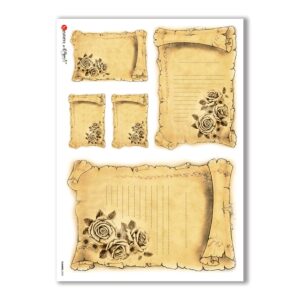 FLOWERS-0295. Papel de Arroz victoriano flores para decoupage.