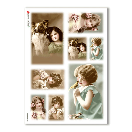 OLD-PHOTOS-0009. Papel de Arroz victoriano para decoupage.