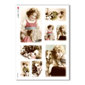 OLD-PHOTOS-0010. Papel de Arroz victoriano para decoupage.