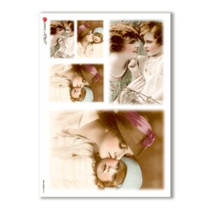 OLD-PHOTOS-0015. Papel de Arroz victoriano para decoupage.