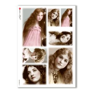 OLD-PHOTOS-0017. Papel de Arroz victoriano para decoupage.