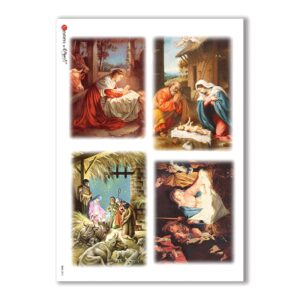 CULT-0011. Papel de Arroz sacras para decoupage.