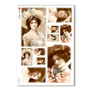 OLD-PHOTOS-0020. Papel de Arroz victoriano para decoupage.