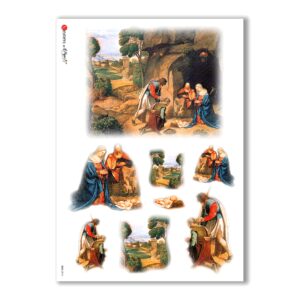 CULT-0014. Papel de Arroz sacras para decoupage.