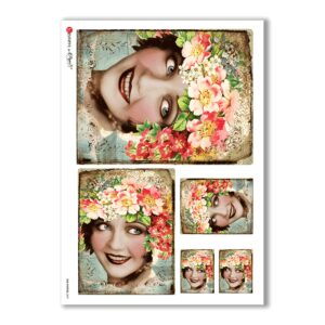 OLD-PHOTOS-0027. Papel de Arroz victoriano para decoupage.