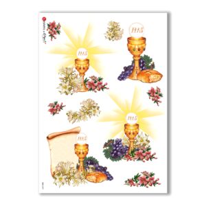 CULT-0027. Papel de Arroz sacras para decoupage.