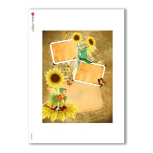 ALBUM-L-0075. Papel de Arroz album para decoupage.