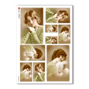 OLD-PHOTOS-0044. Papel de Arroz victoriano para decoupage.