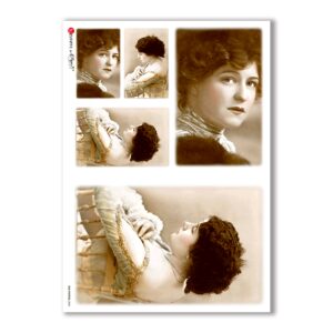 OLD-PHOTOS-0045. Papel de Arroz victoriano para decoupage.