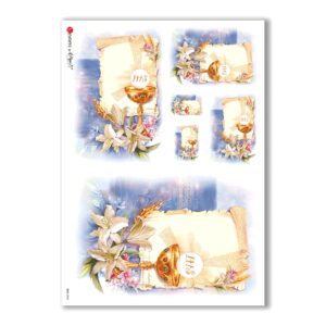 CULT-0045. Papel de Arroz sacras para decoupage.