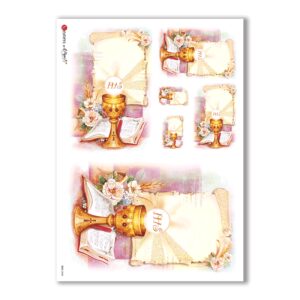 CULT-0048. Papel de Arroz sacras para decoupage.