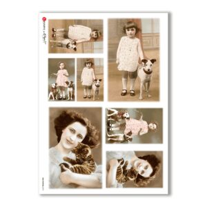 OLD-PHOTOS-0073. Papel de Arroz victoriano para decoupage.