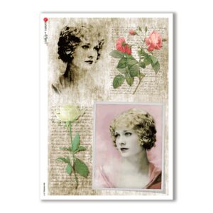 OLD-PHOTOS-0079. Papel de Arroz victoriano para decoupage.