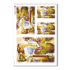 CULT-0053. Papel de Arroz sacras para decoupage.
