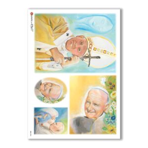 CULT-0056. Papel de Arroz sacras para decoupage.