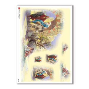 CULT-0069. Papel de Arroz sacras para decoupage.