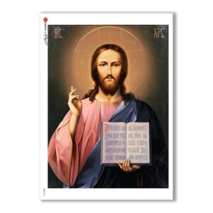 CULT-0073. Papel de Arroz sacras para decoupage.