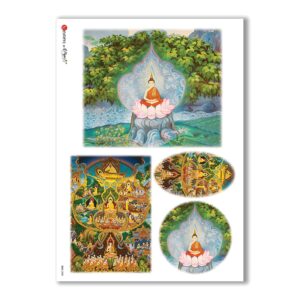 CULT-0082. Papel de Arroz sacras para decoupage.
