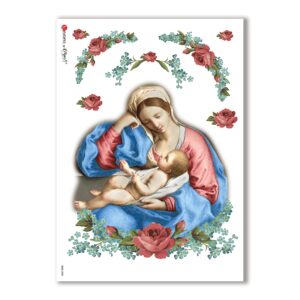 CULT-0083. Papel de Arroz sacras para decoupage.