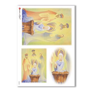 CULT-0084. Papel de Arroz sacras para decoupage.