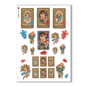 CULT-0105. Papel de Arroz sacras para decoupage.