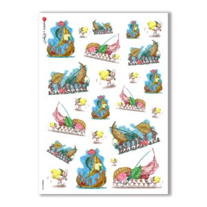 ANIMALS-0004. Papel de Arroz animales para decoupage.