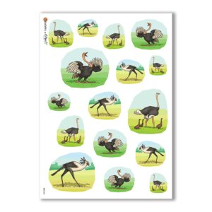 ANIMALS-0005. Papel de Arroz animales para decoupage.