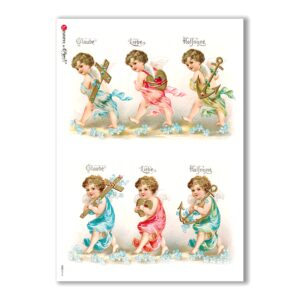 CULT-0114. Papel de Arroz sacras para decoupage.