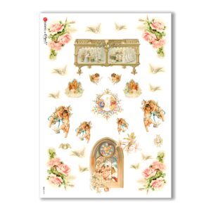 CULT-0119. Papel de Arroz sacras para decoupage.