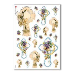 CULT-0120. Papel de Arroz sacras para decoupage.