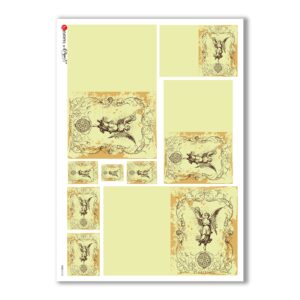 CULT-0122. Papel de Arroz sacras para decoupage.