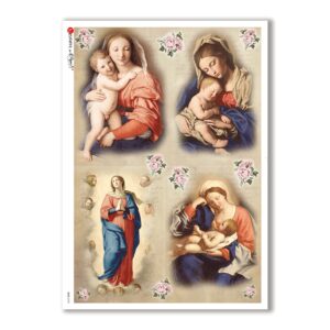 CULT-0131. Papel de Arroz sacras para decoupage.