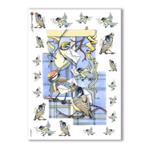 ANIMALS-0028. Papel de Arroz animales para decoupage.
