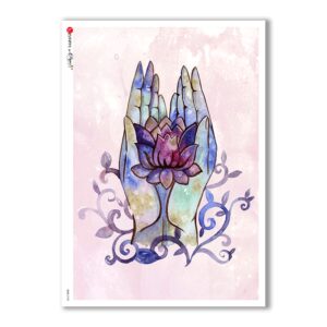 CULT-0135. Papel de Arroz sacras para decoupage.