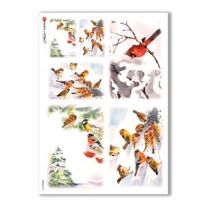 ANIMALS-0055. Papel de Arroz animales para decoupage.