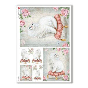 ANIMALS-0074. Papel de Arroz animales para decoupage.