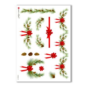 CHRISTMAS-0005. Papel de Arroz Navidad para decoupage.