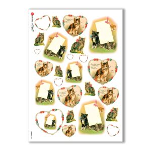 ANIMALS-0088. Papel de Arroz animales para decoupage.