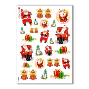 CHRISTMAS-0007. Papel de Arroz Navidad para decoupage.