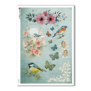 ANIMALS-0091. Papel de Arroz animales para decoupage.