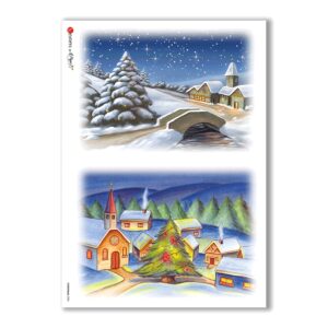 CHRISTMAS-0008. Papel de Arroz Navidad para decoupage.