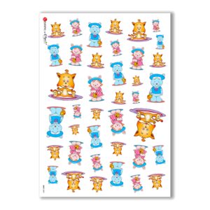 BABY-0002. Papel de Arroz niños para decoupage