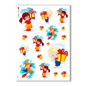 BABY-0004. Papel de Arroz niños para decoupage