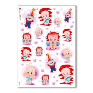 BABY-0011. Papel de Arroz niños para decoupage