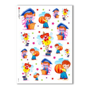 BABY-0013. Papel de Arroz niños para decoupage