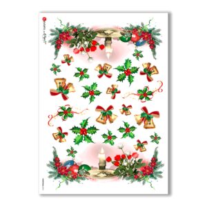 CHRISTMAS-0013. Papel de Arroz Navidad para decoupage.