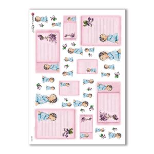 BABY-0025. Papel de Arroz niños para decoupage