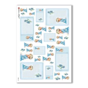 BABY-0026. Papel de Arroz niños para decoupage