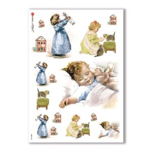 BABY-0029. Papel de Arroz niños para decoupage